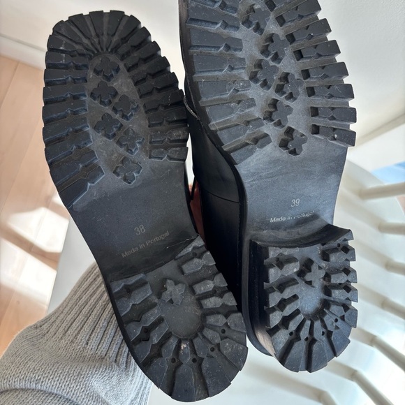 COS Modern Black Leather Loafers - Picture 4 of 8